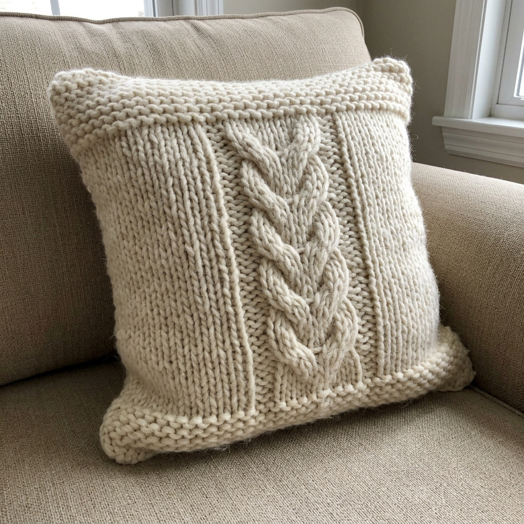 How to Build a Chunky Cable Knit Pillow Cover: Step-by-Step Guide with Materials and Measurements