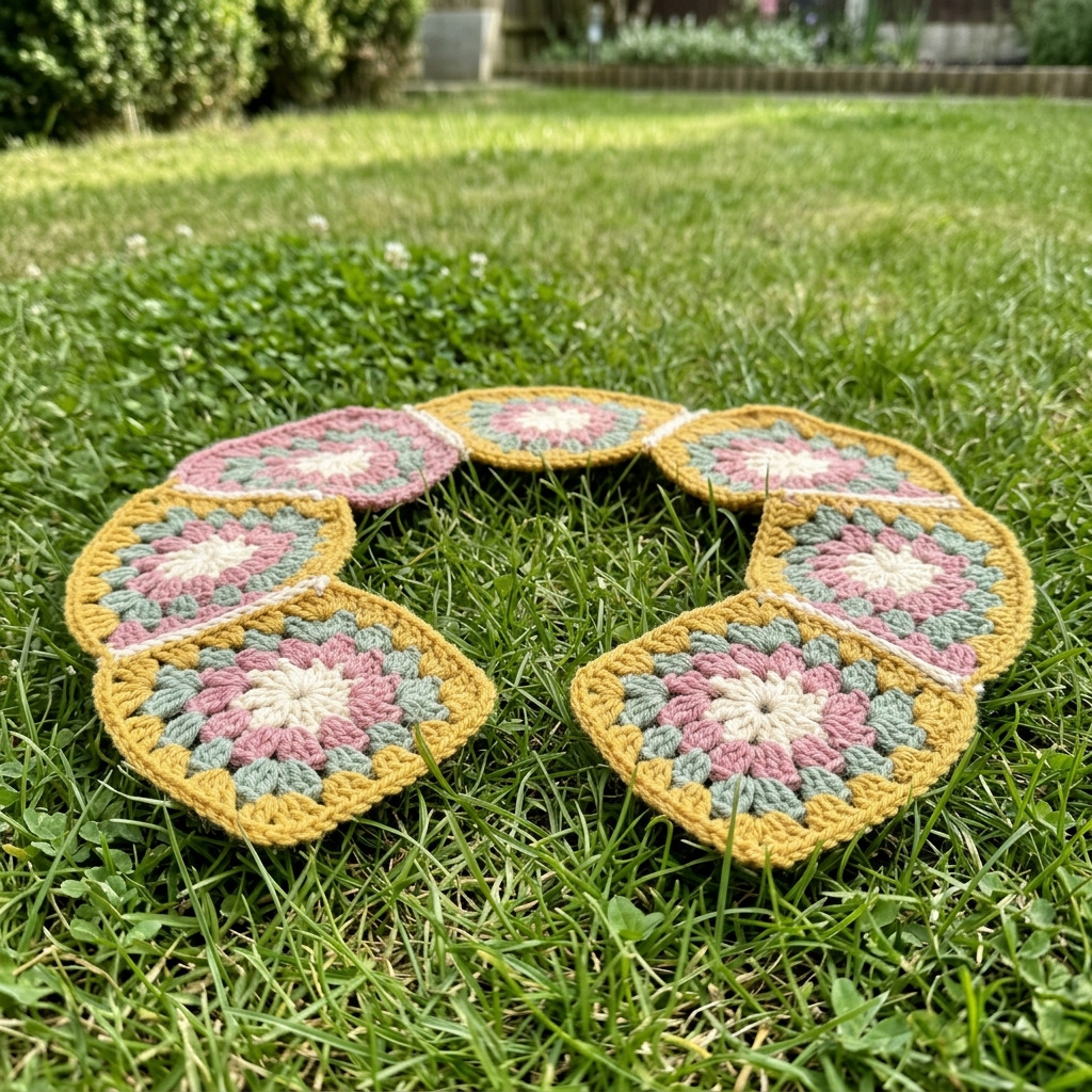 Crochet Upcycle: Add a Granny Square Collar to a Thrifted Cardigan