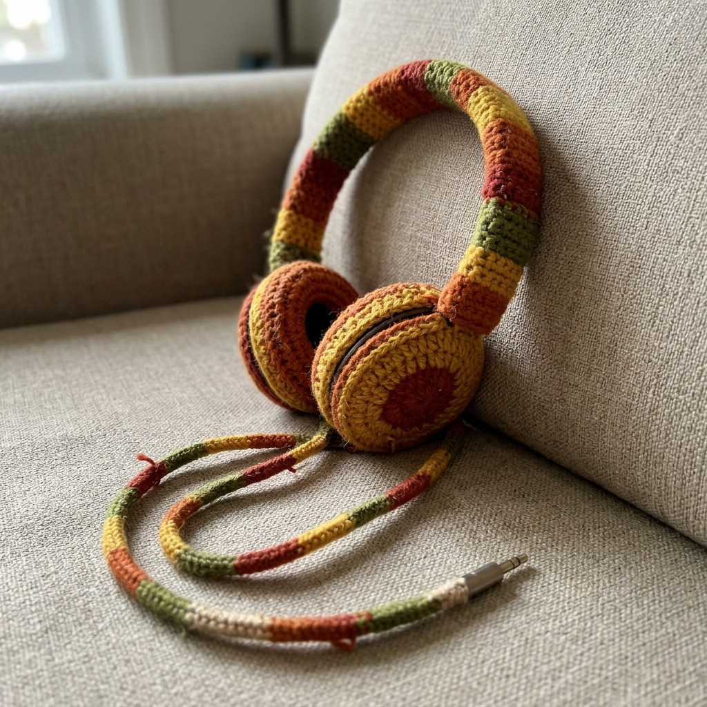 How to Build DIY Crochet-Wrapped Wired Headphones in Warm Autumn Colors: Step-by-Step Guide with Materials and Measurements