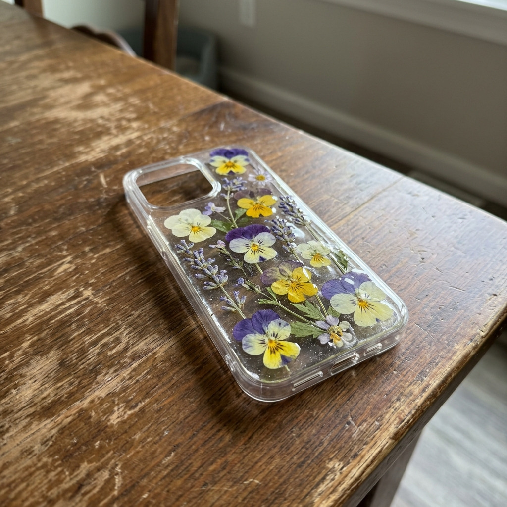 How to Build a DIY Pressed Flower Phone Case with a Clear Resin Coating: Step-by-Step Guide with Materials and Measurements
