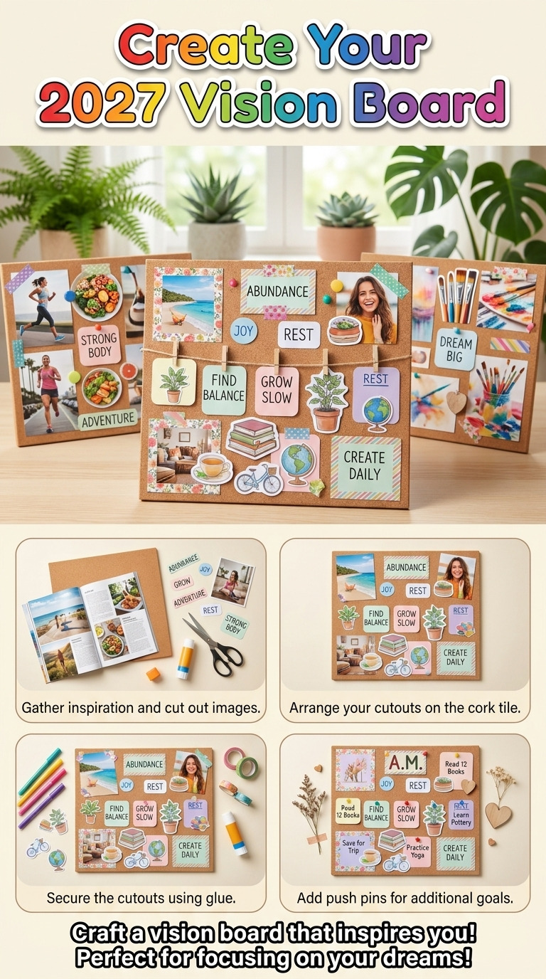 How to Build a DIY Vision Board on a Cork Tile for Your 2027 Goals: Step-by-Step Guide with Materials and Measurements