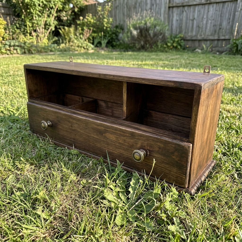 How to Build a Vintage Trinket Shelf from an Old Wooden Drawer: Step-by-Step Guide with Materials and Measurements