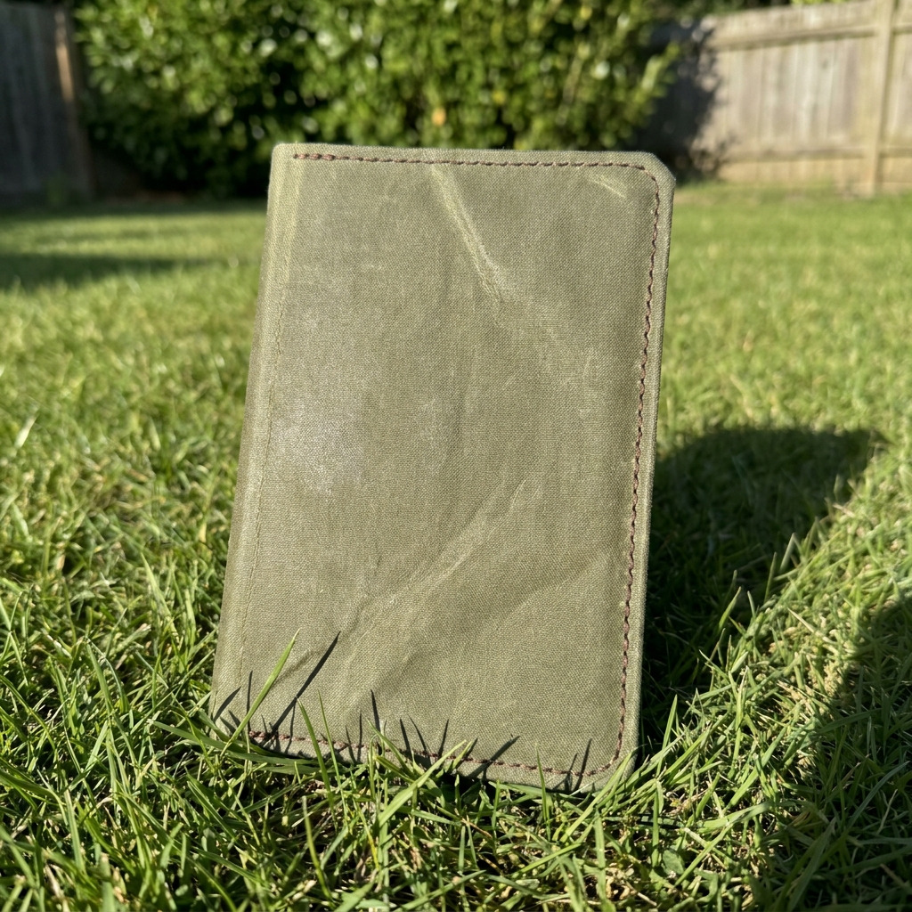 How to Make a Field Notebook with a Waxed Canvas Cover