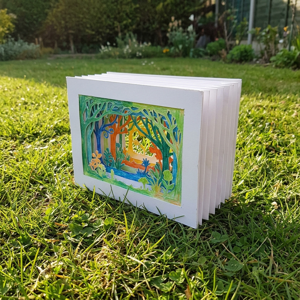 How to Make a Paper Tunnel Book with a Free Printable Template
