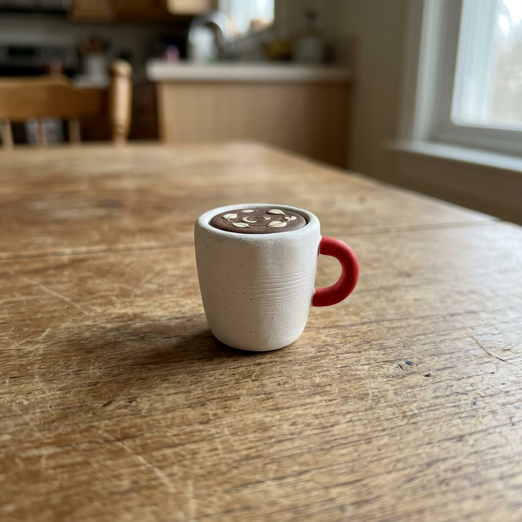 How to Make a Polymer Clay Fridge Magnet Shaped Like a Coffee Cup: Step-by-Step Guide with Materials and Measurements
