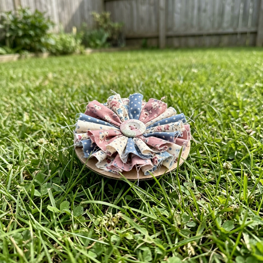 How to Make a Rosette Ribbon from Fabric Scraps and Cardboard: Step-by-Step Guide with Materials and Measurements