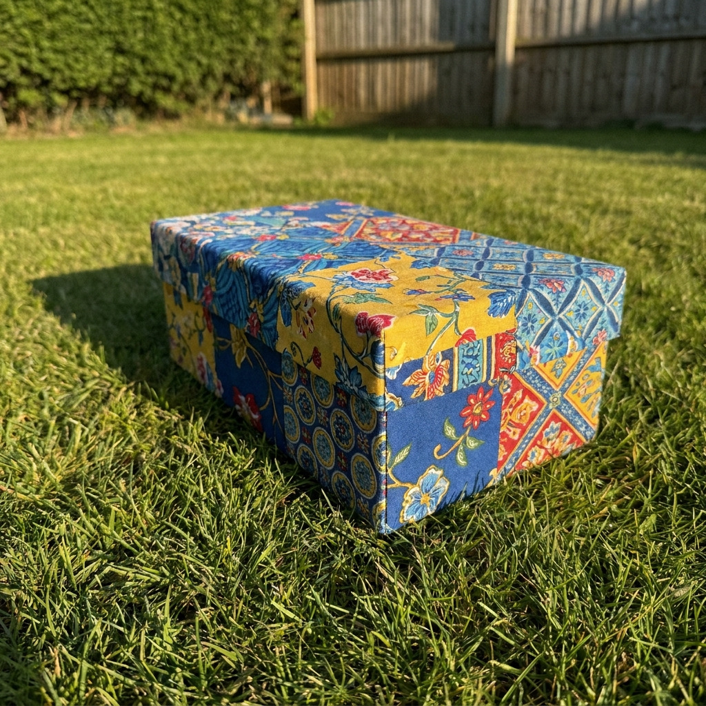 How to Turn a Shoe Box into a Fabric-Lined Memory Box: Step-by-Step Guide with Materials and Measurements
