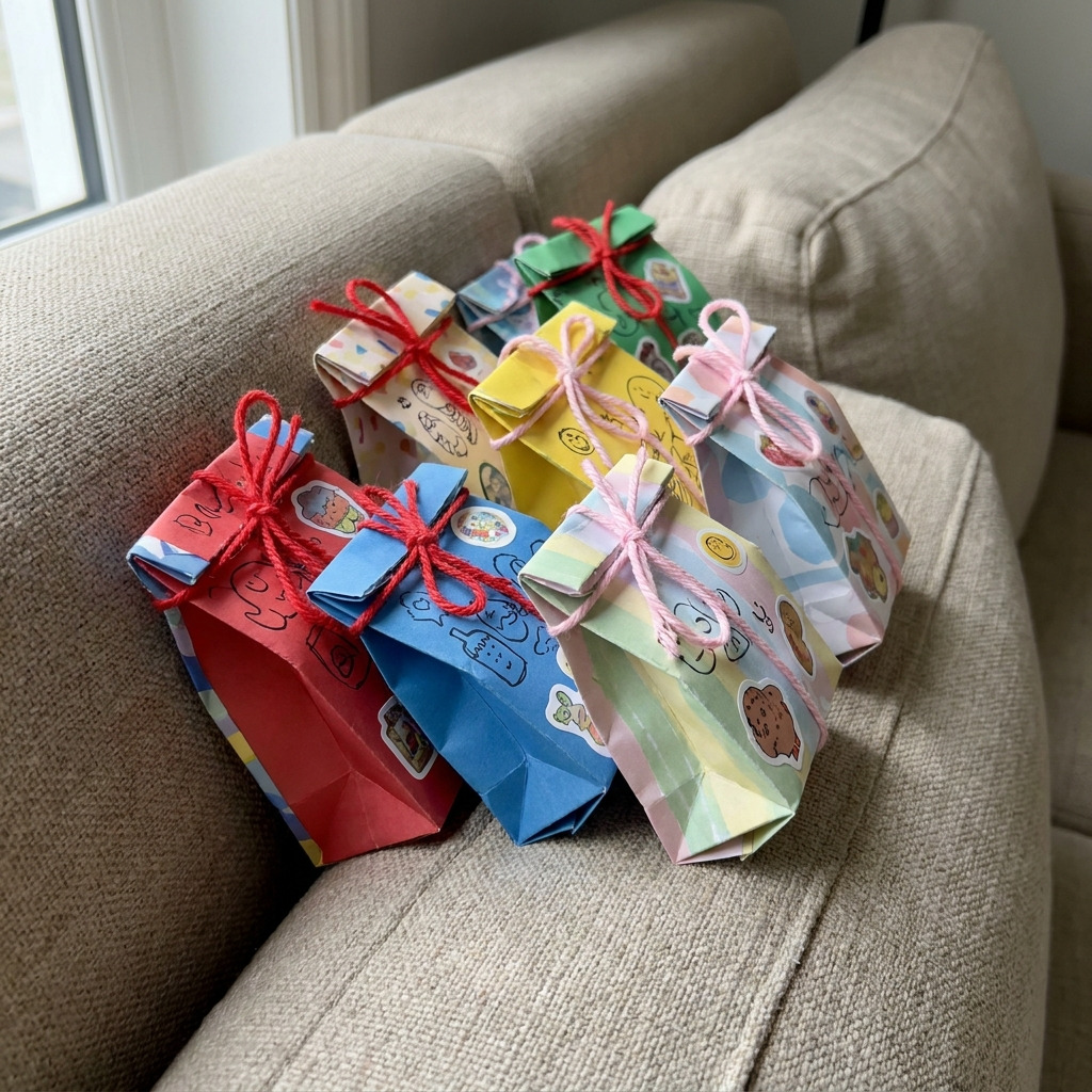Kids Craft: DIY Blind Bag Surprise Packs with Printable Templates